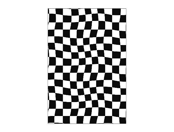 Painel De Festa Vertical 1,50 x 2,20 - Estampa Quadriculado Retrô Preto e Branco 081