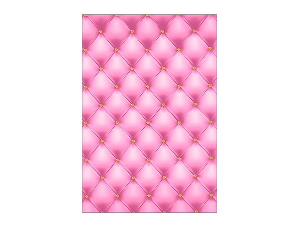 Painel De Festa Vertical 1,50 x 2,20 - Realeza Capitonê Rosa Claro 021