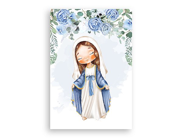 Painel De Festa Vertical 1,50 x 2,20 - Santa Nossa Senhora das Graças Cute 012