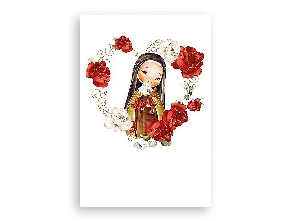 Painel De Festa Vertical 1,50 x 2,20 - Santa Teresinha do Menino Jesus 019