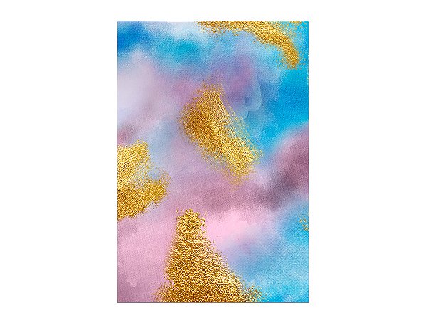 Painel De Festa Vertical 1,50 x 2,20 - Tie Dye com Dourado 004