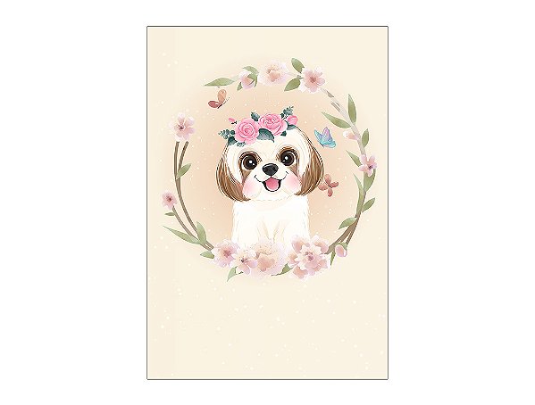 Painel De Festa Vertical 1,50 x 2,20 -  Cachorrinhas Pet Cute 004