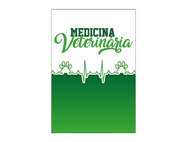 Painel De Festa Vertical 1,50 x 2,20 - Medicina Veterinária Batimento de Patinhas 016
