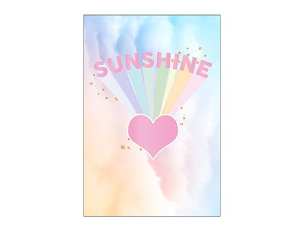 Painel De Festa Vertical 1,50 x 2,20 - Sunshine Color Candy 006