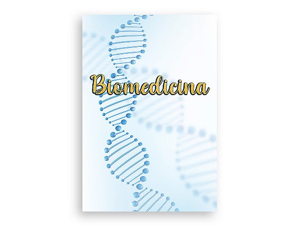 Painel De Festa Vertical 1,50 x 2,20 - Biomedicina DNA Azul 032
