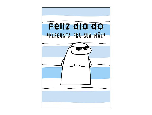Painel De Festa Vertical 1,50 x 2,20 - Flork Dia dos Pais Azul 006