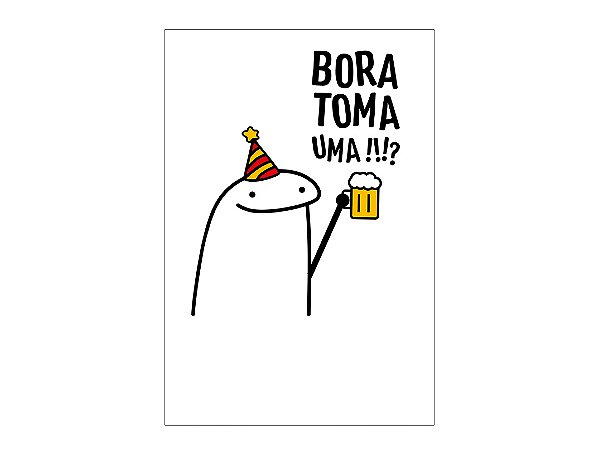 Painel De Festa Vertical 1,50 x 2,20 - Flork Bora Tomar Uma 009