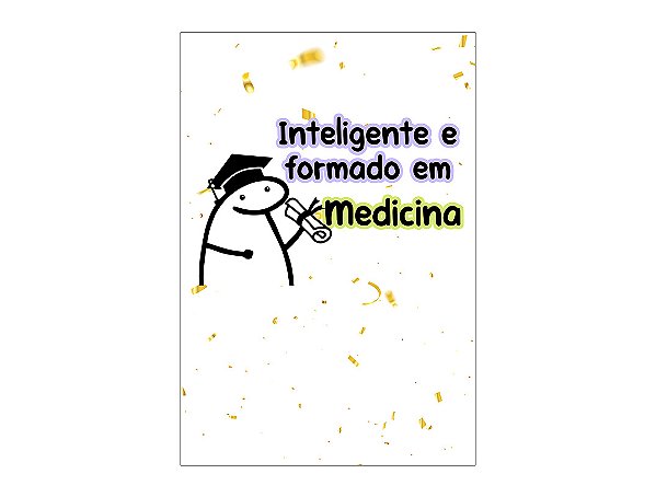Painel De Festa Vertical 1,50 x 2,20 - Flork Formatura Medicina 023