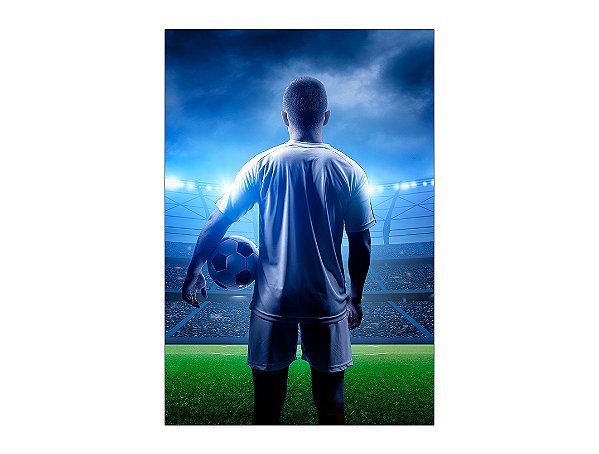 Painel De Festa Vertical 1,50 x 2,20 - Jogador Bola de Futebol 003