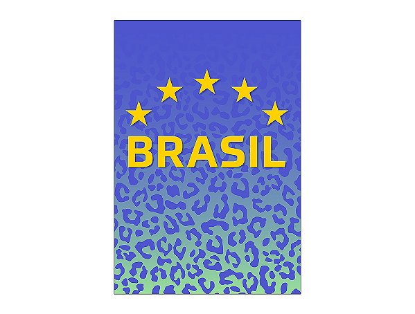 Painel De Festa Vertical 1,50 x 2,20 - Estampa Camiseta do Brasil 015