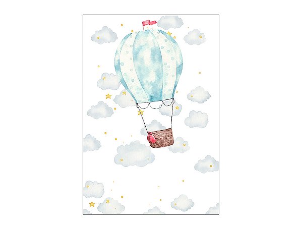 Painel De Festa Vertical 1,50 x 2,20 - Balão Aquarela  001