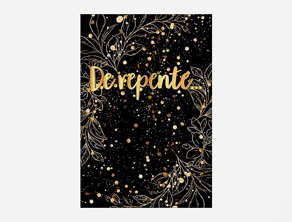 Painel De Festa Vertical 1,50 x 2,20 - Efeito Brilhos De Repente Dourado 008