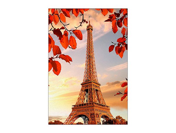 Painel De Festa Vertical 1,50 x 2,20 - Paris Torre Eiffel Aquarela 003