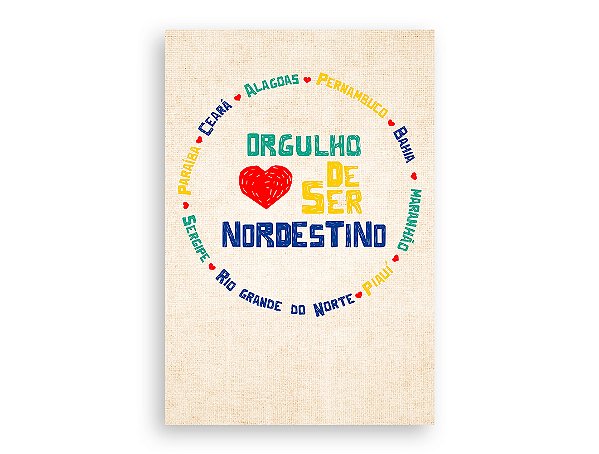 Painel De Festa Vertical 1,50 x 2,20 - Orgulho Nordestino Colorido 008