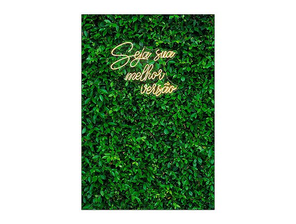 Painel De Festa Vertical 1,50 x 2,20 - Efeito Muro Inglês Seja Sua Melhor Versão 027