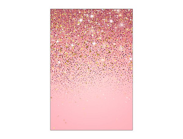 Painel De Festa Vertical 1,50 x 2,20 - Efeito Glitter Rosa 002