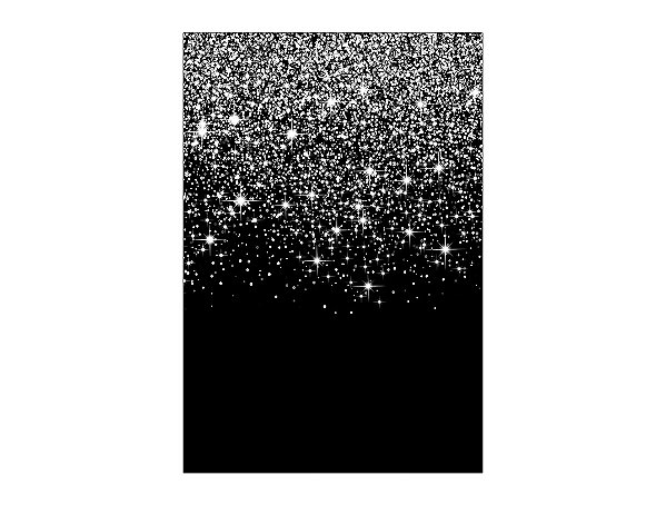 Painel De Festa Vertical 1,50 x 2,20 - Preto com Efeito Glitter Prateado 004