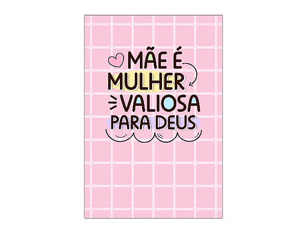 Painel De Festa Vertical 1,50 x 2,20 - Dia das Mães Cristão Rosa 059