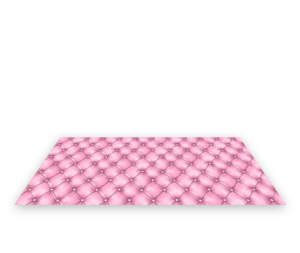 Painel De Festa Tapete Em Lona 2,50x1,35 - Capitonê Rosa Claro 040