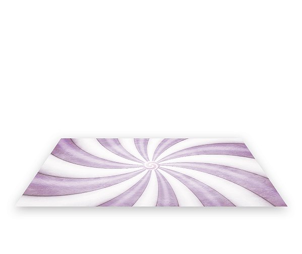 Painel De Festa Tapete Em Lona 2,50x1,35 - Doce em Espiral Lilás 003