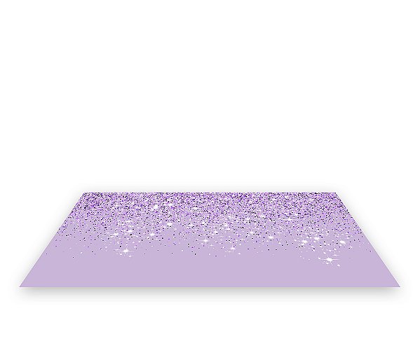 Painel De Festa Tapete Em Lona 2,50x1,35 - Efeito Glitter Lilás Caindo 021