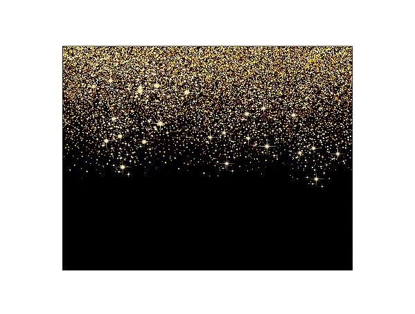 Painel de Festa Horizontal 1,55 X 1,20 - Efeito Glitter E Brilho Dourado 009