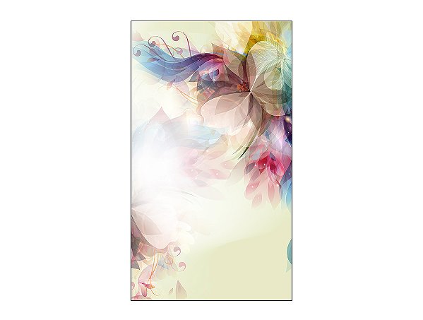Fundo Fotográfico 1,50 x 2,60 - Silhuetas Florais 016