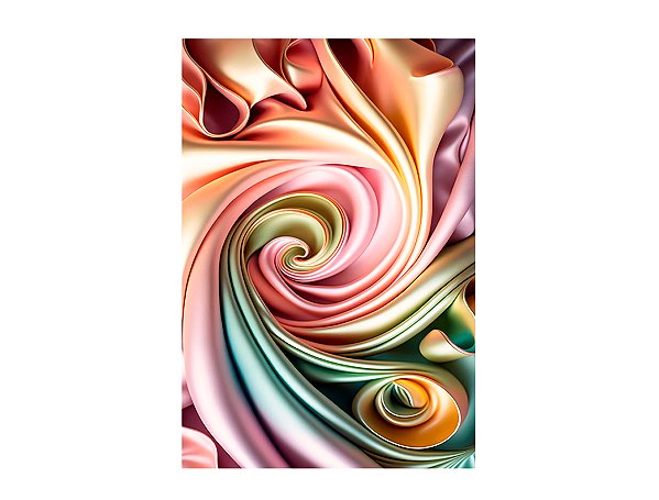 Fundo Fotográfico 1,50 x 2,20 - Efeito Abstrato Bege com Rosa e Verde 083