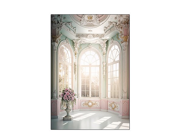 Fundo Fotográfico 1,50 x 2,20 - Gestante Vitral Claro 009