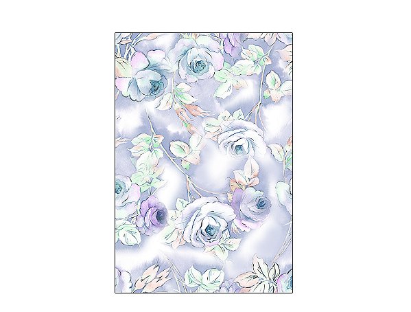 Fundo Fotográfico 1,50 x 2,20 -  Gestante Flores Lilás Suave 043