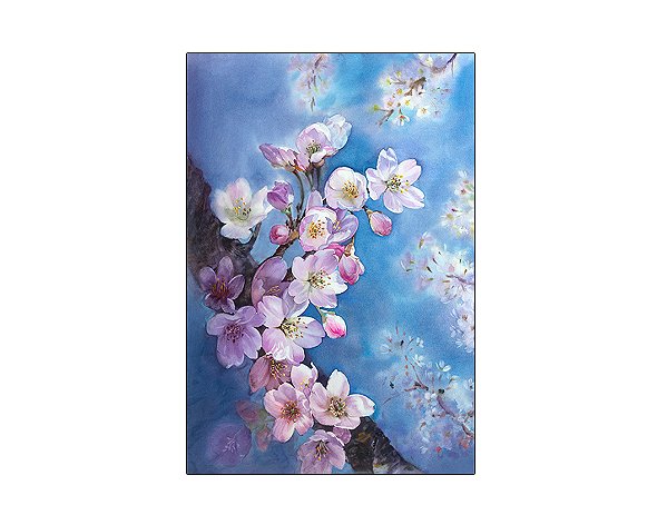 Fundo Fotográfico 1,50 x 2,20 - Gestante Orquídeas Brancas 058