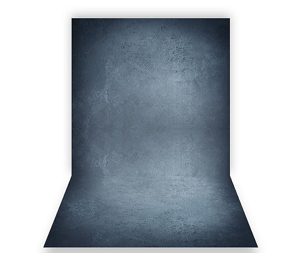Fundo Fotográfico 1,50 x  2,70 - Efeito Textura Azul Acinzentado 002