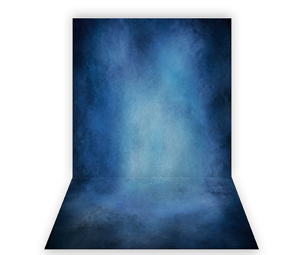 Fundo Fotográfico 1,50 x  2,70 - Efeito Textura Azul Médio Esfumada 038