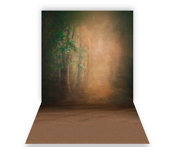 Fundo Fotográfico 1,50 x  2,70 - Gestante Floresta Desfocada 067