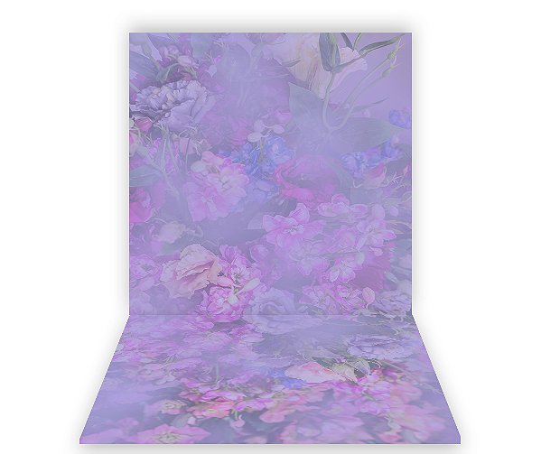 Fundo Fotográfico 1,50 x  2,70 - Ensaio Gestante Fine Art  Flores Lilás 103