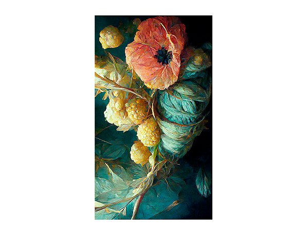 Fundo Fotográfico 1,50 x  2,70 - Gestante Flores Artísticas Fine Art  131