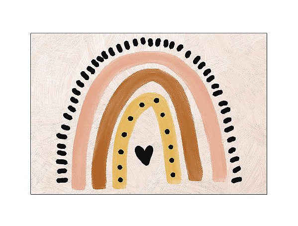 Fundo Fotográfico 2,20 x 1,50 - Arco-íris Boho Aquarela 001