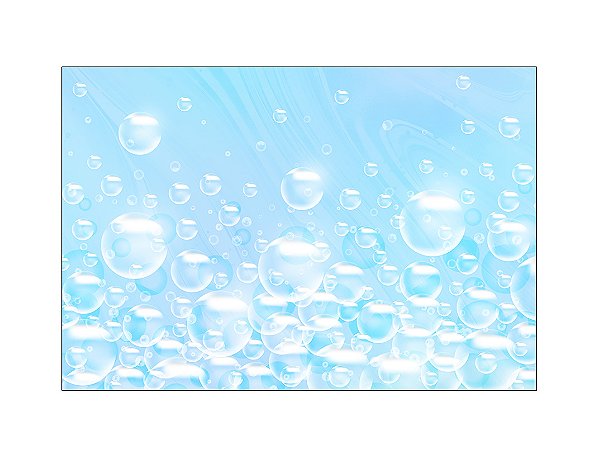 Fundo Fotográfico 2,20 x 1,50 - Efeito Bolhas de Sabão Banho Azul 013