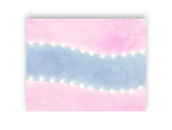 Fundo Fotográfico 1,55 x 1,20 - Azul e Rosa com Efeito Luzes 075