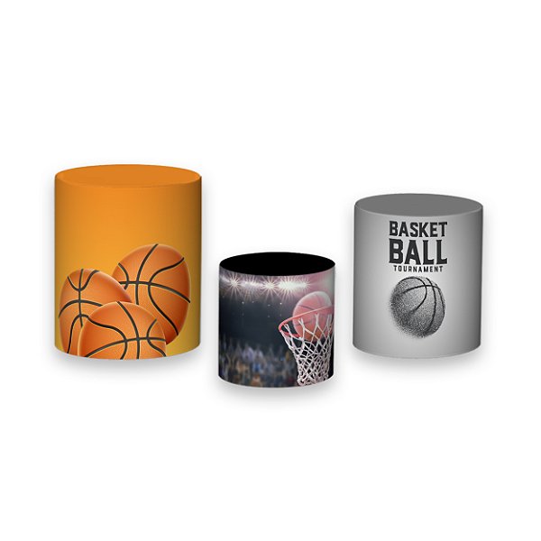 Trio De Capas De Cilindro - Quadra de Basquete 001