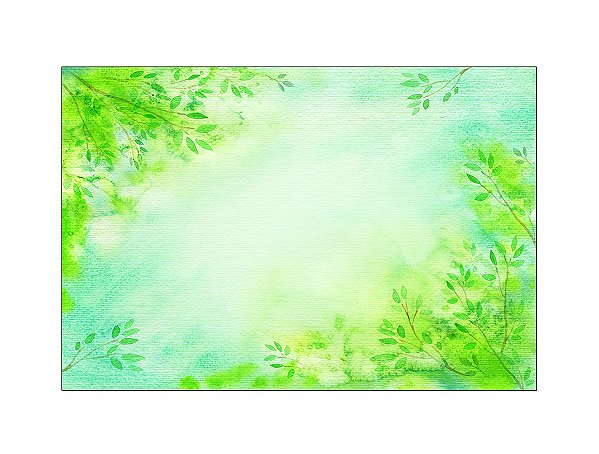 Fundo Fotográfico 2,20 x 1,50 - Desenho Folhagens Verdes 096