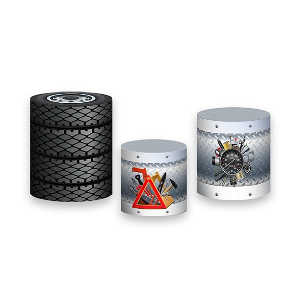 Trio De Capas De Cilindro - Carro Oficcina Mecânica 017