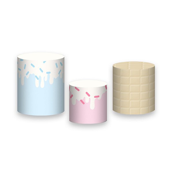 Trio De Capas De Cilindro - Casa de Doces Cute 013