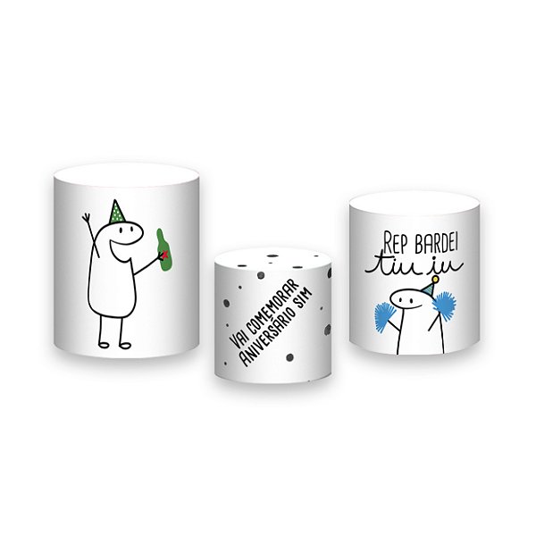 Trio De Capas De Cilindro - Flork Feliz Anivérsário 007