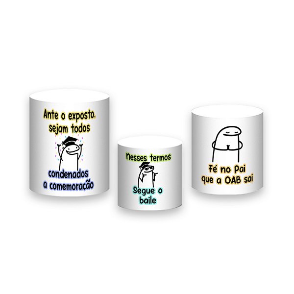 Trio De Capas De Cilindro - Flork Formatura Direito 017