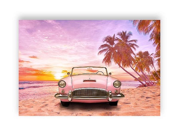 Fundo Fotográfico 2,20 x 1,50 - Verão Carro de Boneca Rosa 001