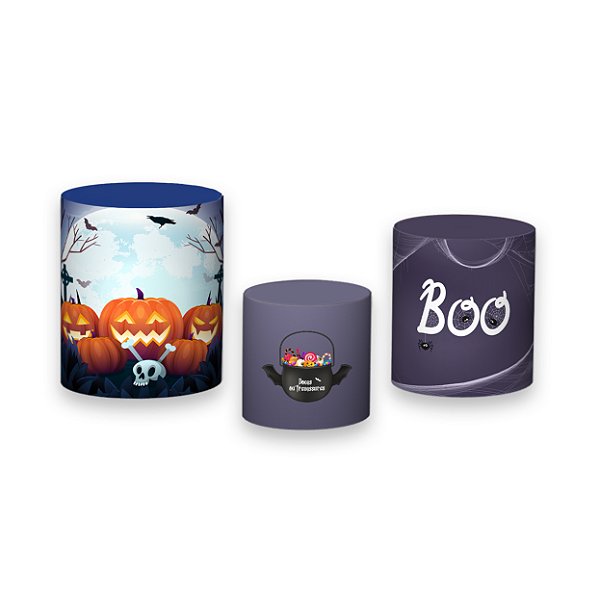 Trio De Capas De Cilindro - Halloween Mansão Mal Assombrada 018