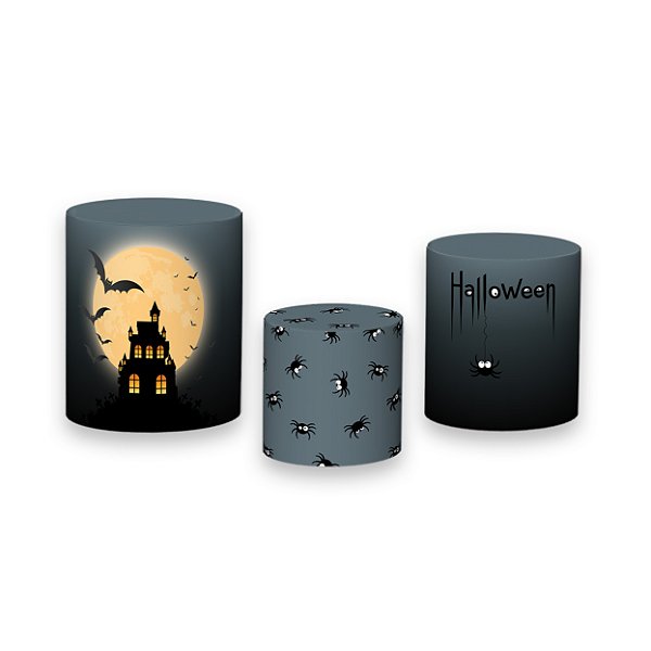 Trio De Capas De Cilindro - Halloween Castelo Assombrado 023