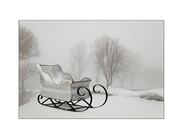 Fundo Fotográfico 2,20 x 1,50 - Natal Treno Neve 018