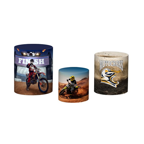 Trio De Capas De Cilindro - Motocross Realista 002